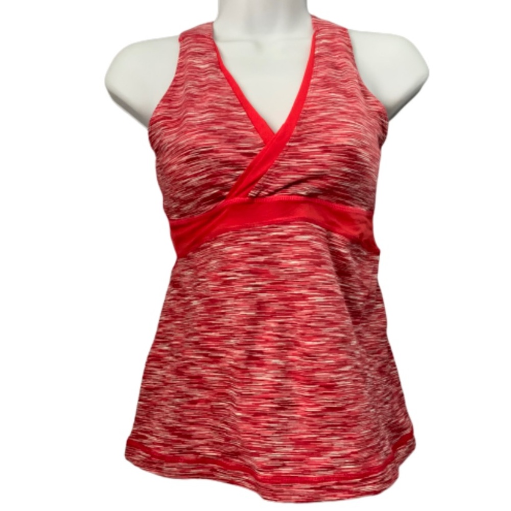 Lululemon Athletica 6 mesh space dye v neck tank